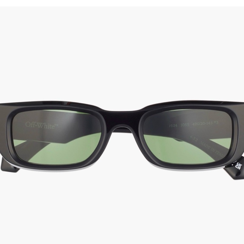 Off-White 49mm Fillmore Rectangle Sunglasses Blac… - image 2